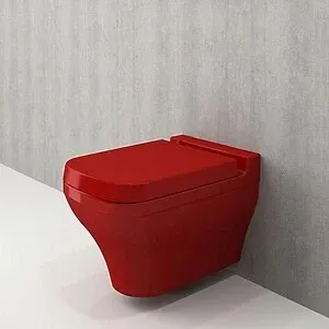 Bocchi Scala Asma Unitaz Qırmızı