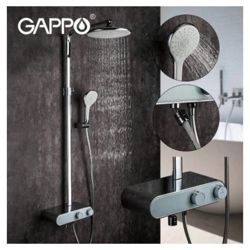 GAPPO White duş komplekti G-2495-1 (Stayak) Duş Setləri (Stayak)