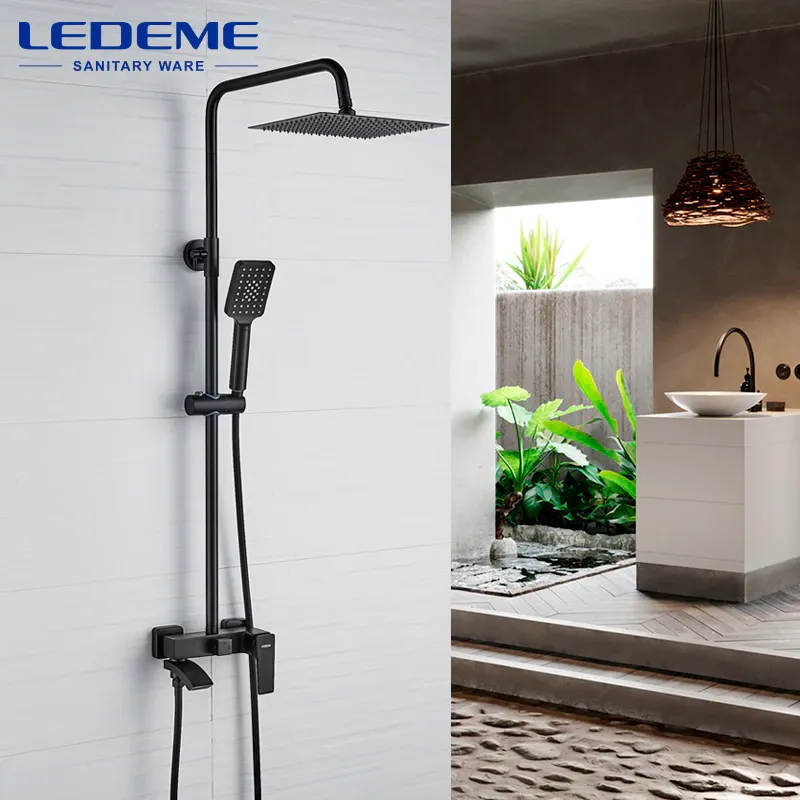 LEDEME Black Duş komplekti RL-2478 (Stayak) Duş Setləri (Stayak)